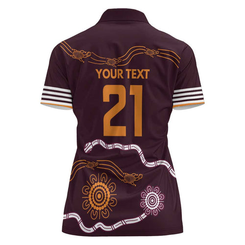 Custom Broncos Spirit Women Polo Shirt Ride for Glory Indigenous Aboriginal - Aussie Hoodie
