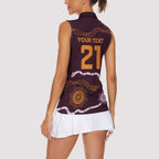 Custom Broncos Spirit Women Sleeveless Polo Shirt Ride for Glory Indigenous Aboriginal - Aussie Hoodie