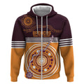 Custom Broncos Spirit Zip Hoodie Ride for Glory Indigenous Aboriginal - Aussie Hoodie