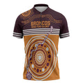 Custom Broncos Spirit Zipper Polo Shirt Ride for Glory Indigenous Aboriginal - Aussie Hoodie