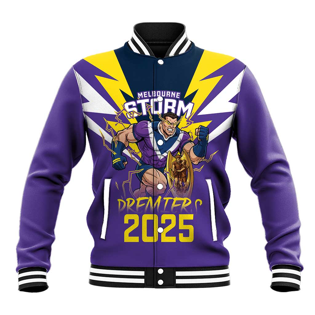 Personalised Storm Spirit Baseball Jacket Grand Final Champions 2025 - Aussie Hoodie