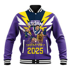 Personalised Storm Spirit Baseball Jacket Grand Final Champions 2025 - Aussie Hoodie