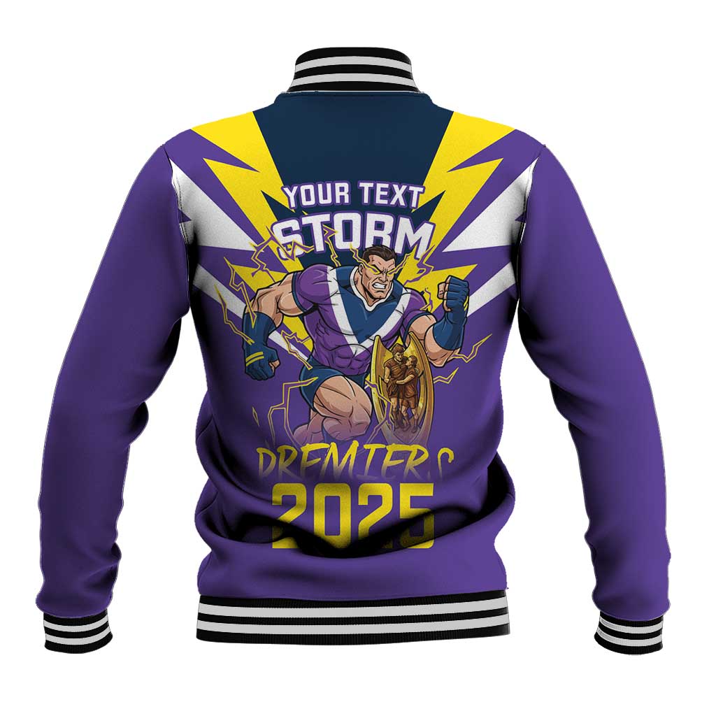Personalised Storm Spirit Baseball Jacket Grand Final Champions 2025 - Aussie Hoodie