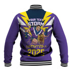 Personalised Storm Spirit Baseball Jacket Grand Final Champions 2025 - Aussie Hoodie