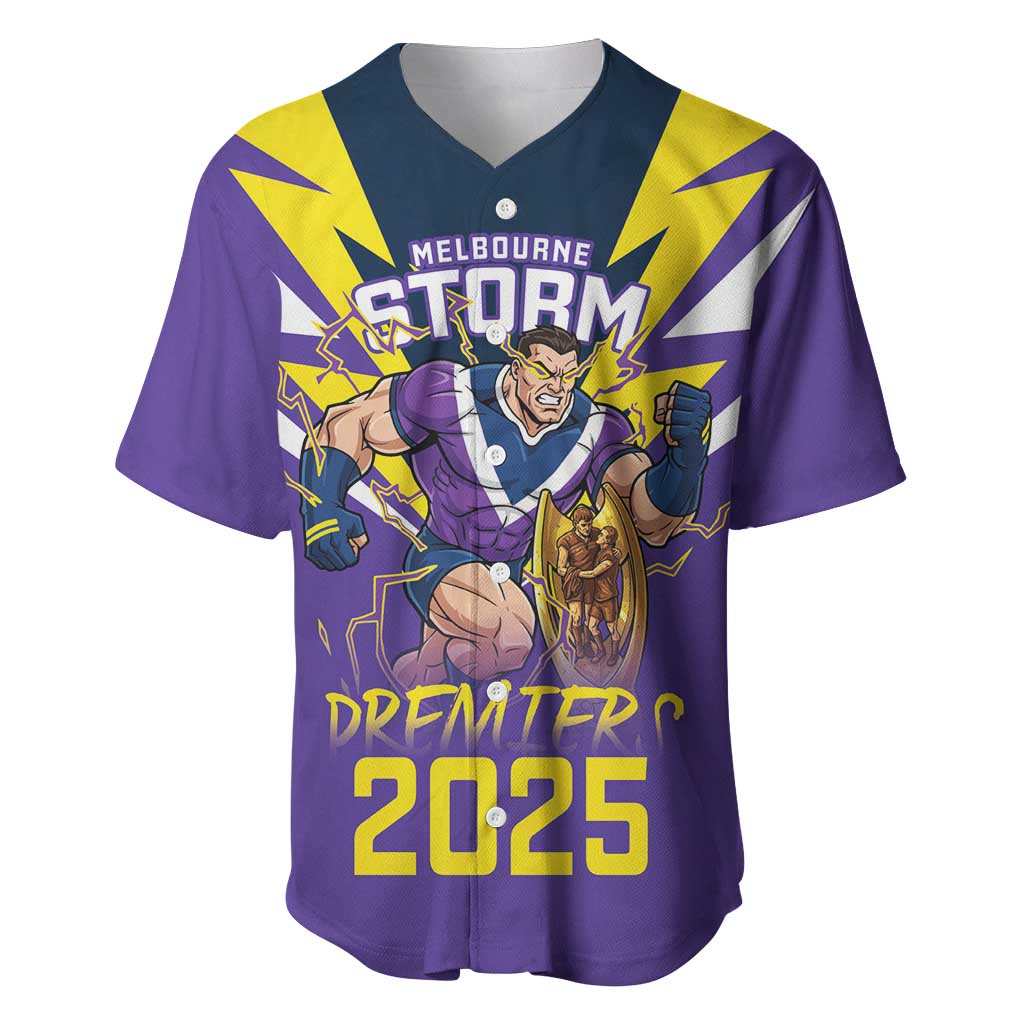 Personalised Storm Spirit Baseball Jersey Grand Final Champions 2025 - Aussie Hoodie