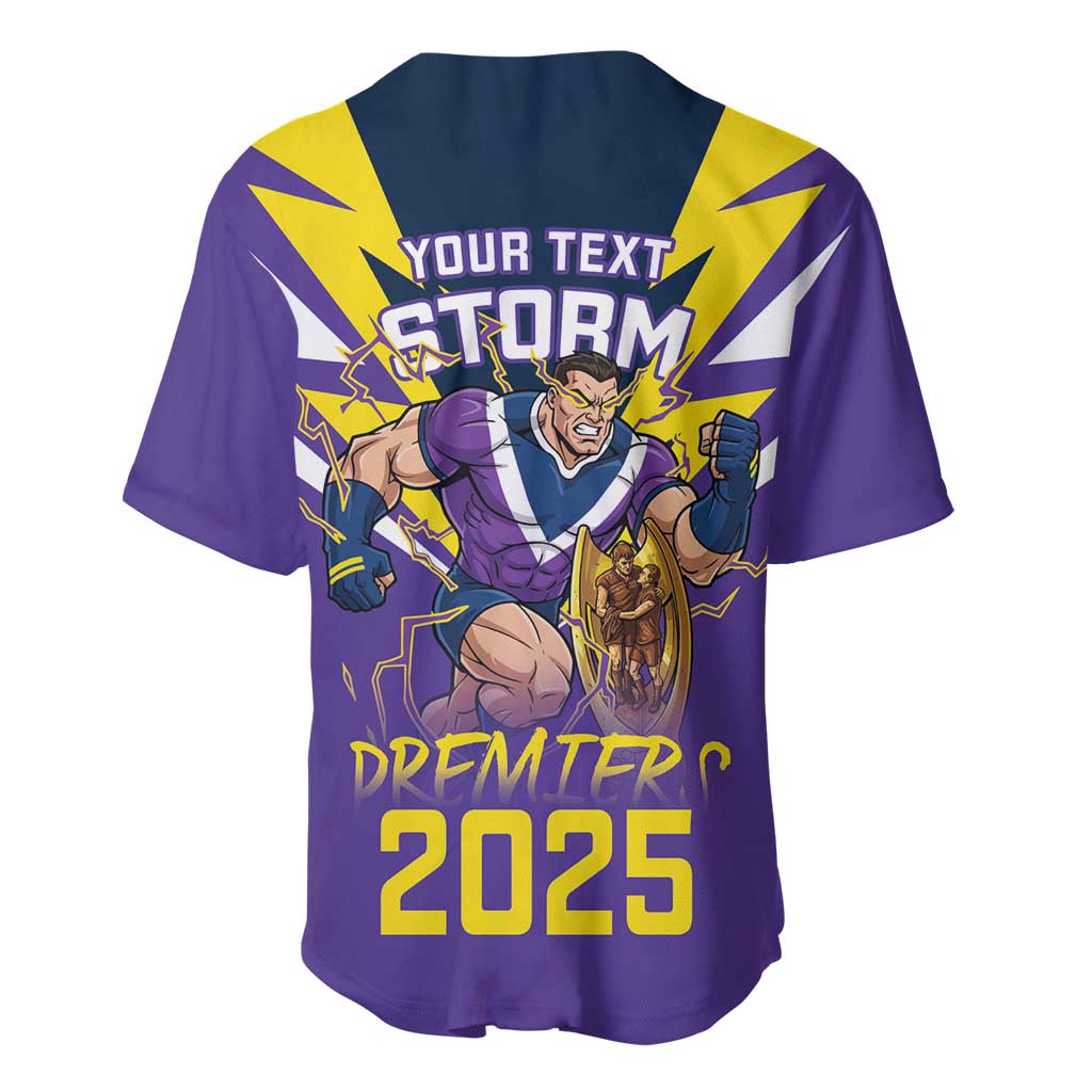 Personalised Storm Spirit Baseball Jersey Grand Final Champions 2025 - Aussie Hoodie