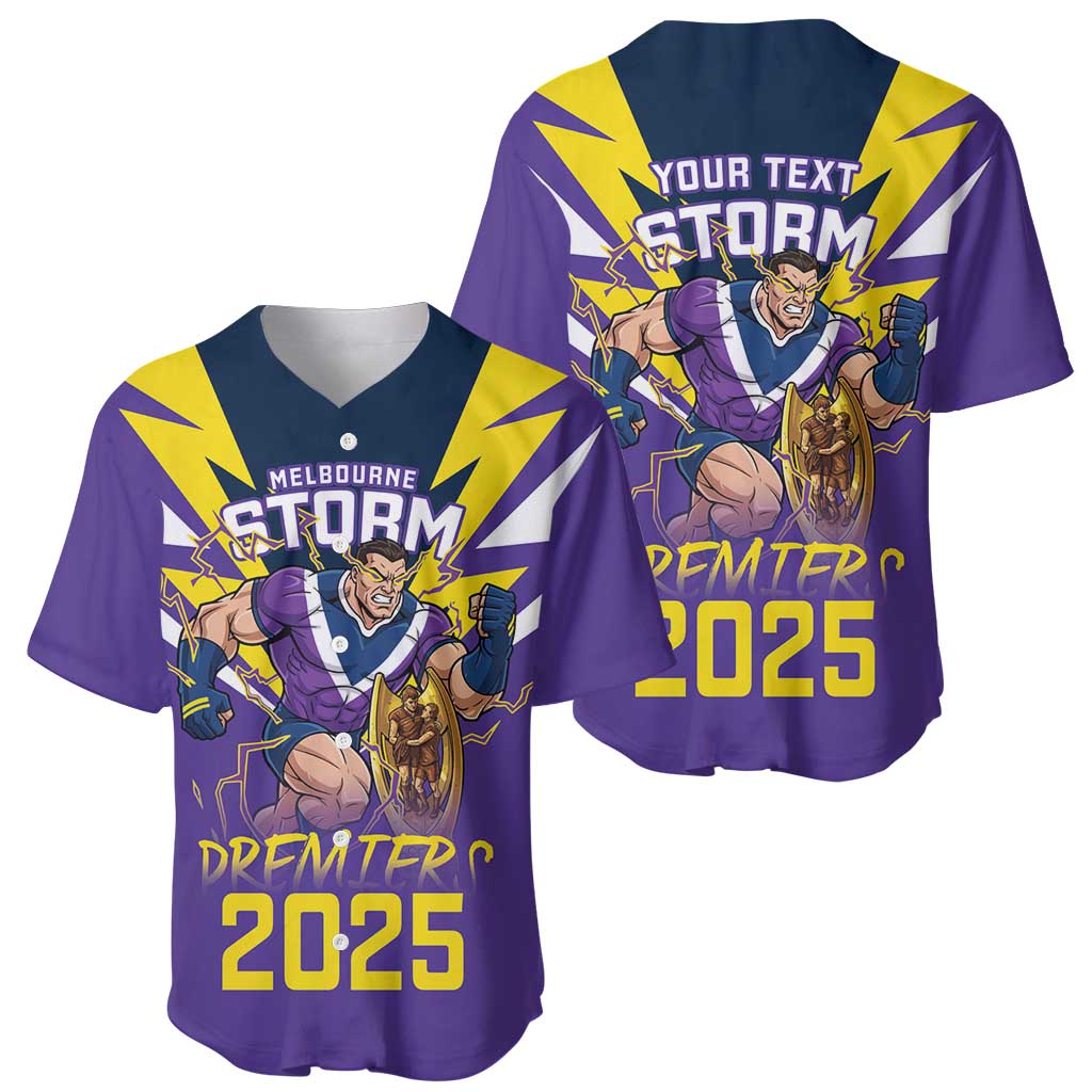 Personalised Storm Spirit Baseball Jersey Grand Final Champions 2025 - Aussie Hoodie