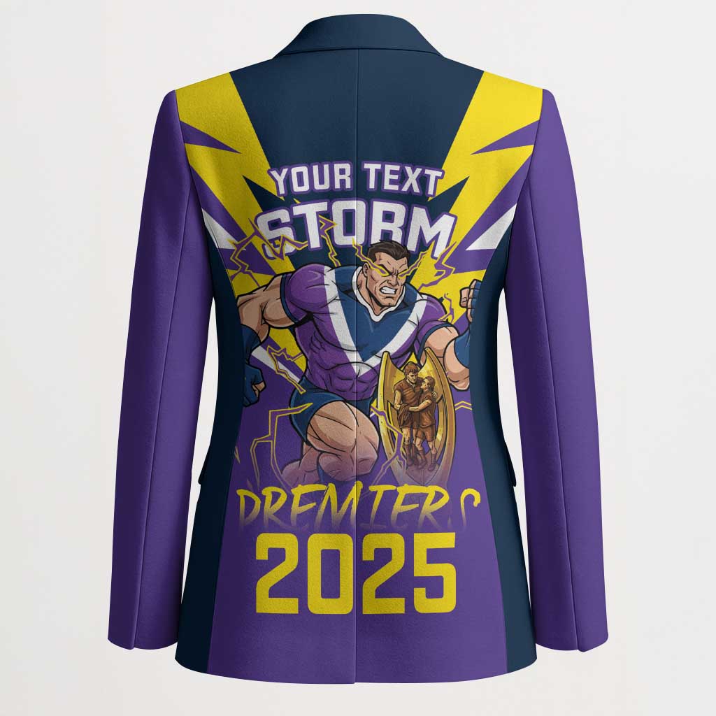 Personalised Storm Spirit Blazer Grand Final Champions 2025 - Aussie Hoodie