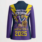 Personalised Storm Spirit Blazer Grand Final Champions 2025 - Aussie Hoodie