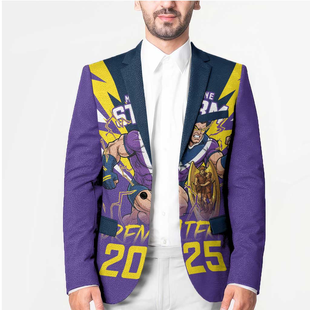 Personalised Storm Spirit Blazer Grand Final Champions 2025 - Aussie Hoodie