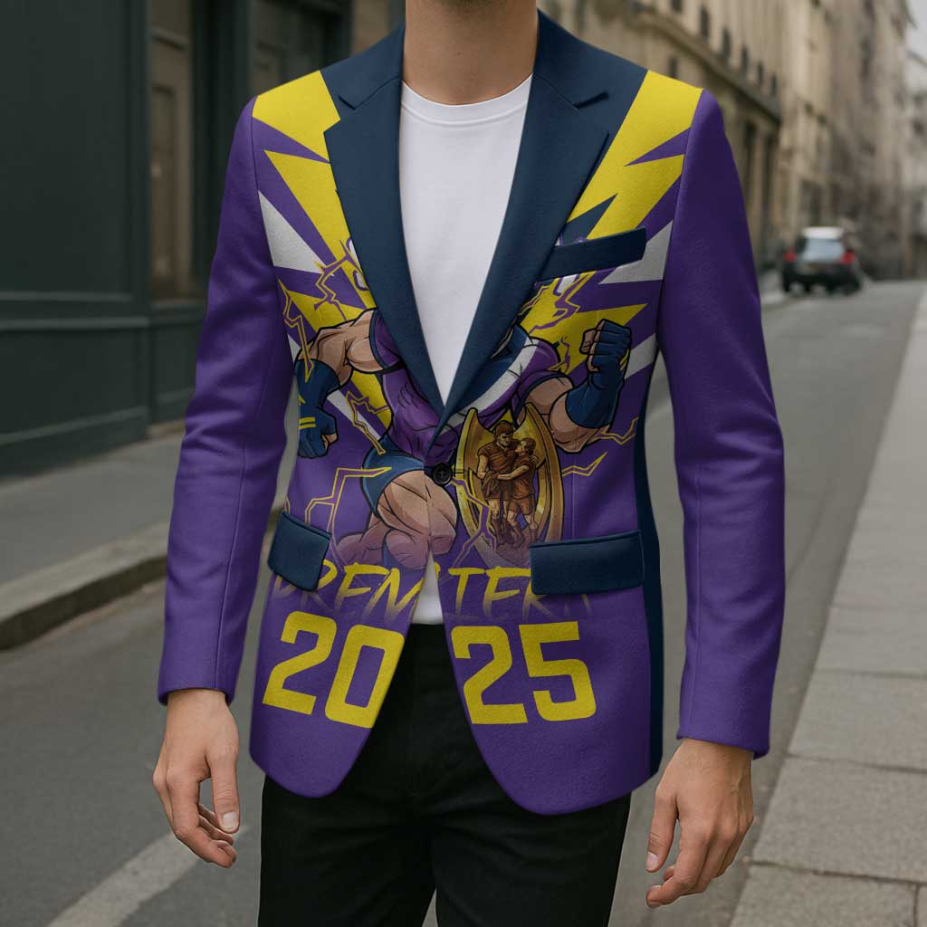Personalised Storm Spirit Blazer Grand Final Champions 2025 - Aussie Hoodie