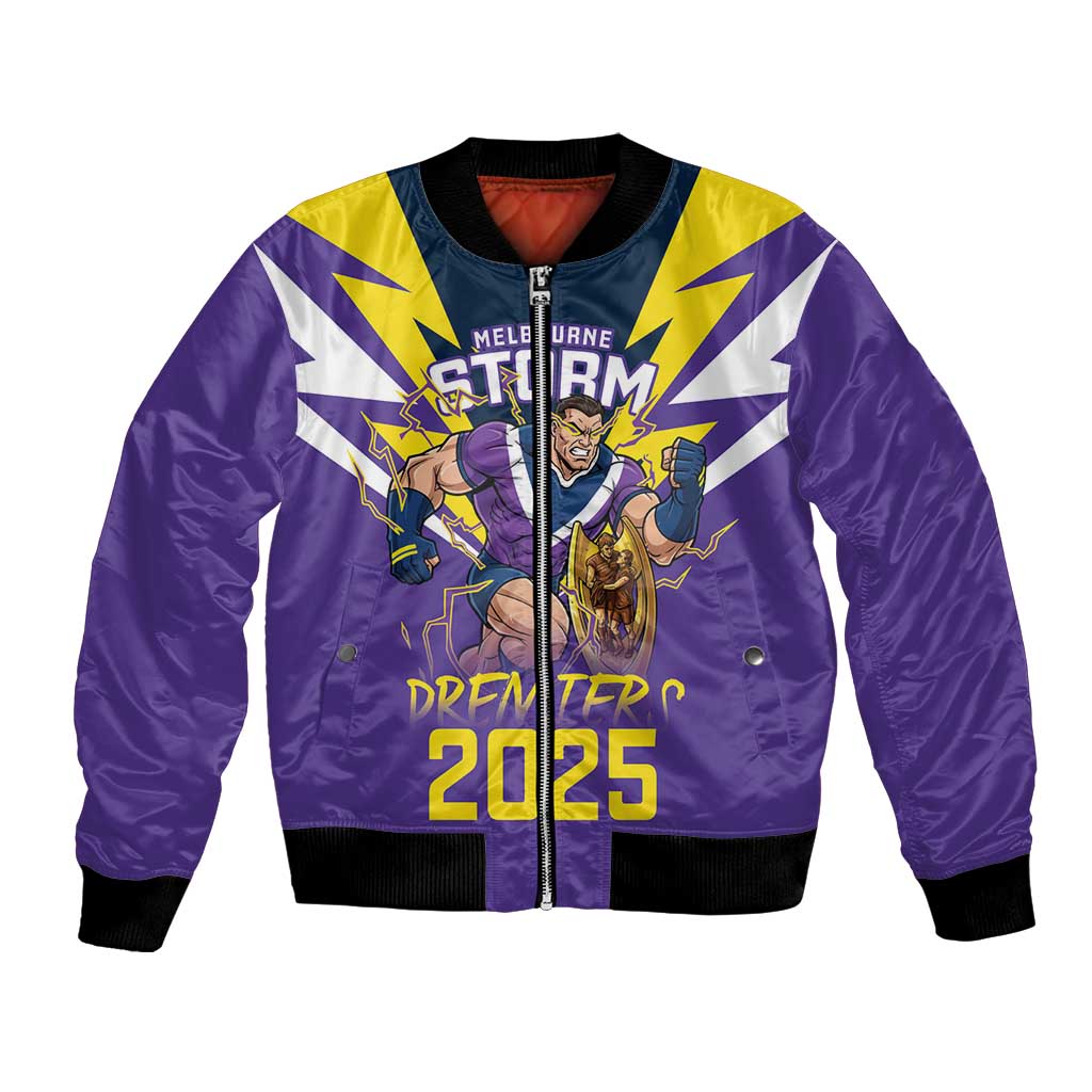 Personalised Storm Spirit Bomber Jacket Grand Final Champions 2025 - Aussie Hoodie
