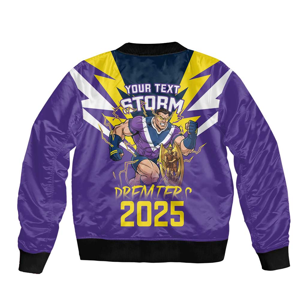 Personalised Storm Spirit Bomber Jacket Grand Final Champions 2025 - Aussie Hoodie
