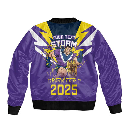 Personalised Storm Spirit Bomber Jacket Grand Final Champions 2025 - Aussie Hoodie