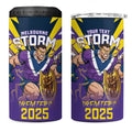 Personalised Storm Spirit 4 in 1 Can Cooler Tumbler Grand Final Champions 2025 - Aussie Hoodie