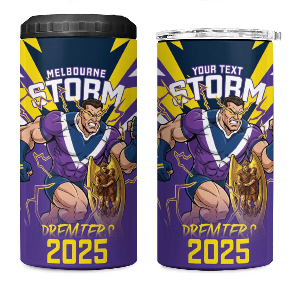 Personalised Storm Spirit 4 in 1 Can Cooler Tumbler Grand Final Champions 2025 - Aussie Hoodie