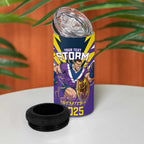 Personalised Storm Spirit 4 in 1 Can Cooler Tumbler Grand Final Champions 2025 - Aussie Hoodie