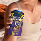 Personalised Storm Spirit 4 in 1 Can Cooler Tumbler Grand Final Champions 2025 - Aussie Hoodie
