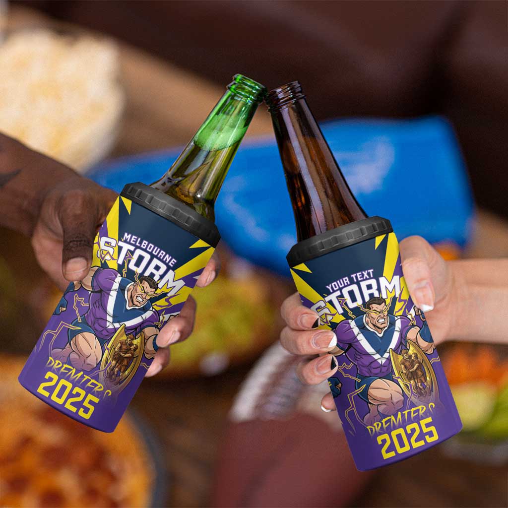 Personalised Storm Spirit 4 in 1 Can Cooler Tumbler Grand Final Champions 2025 - Aussie Hoodie