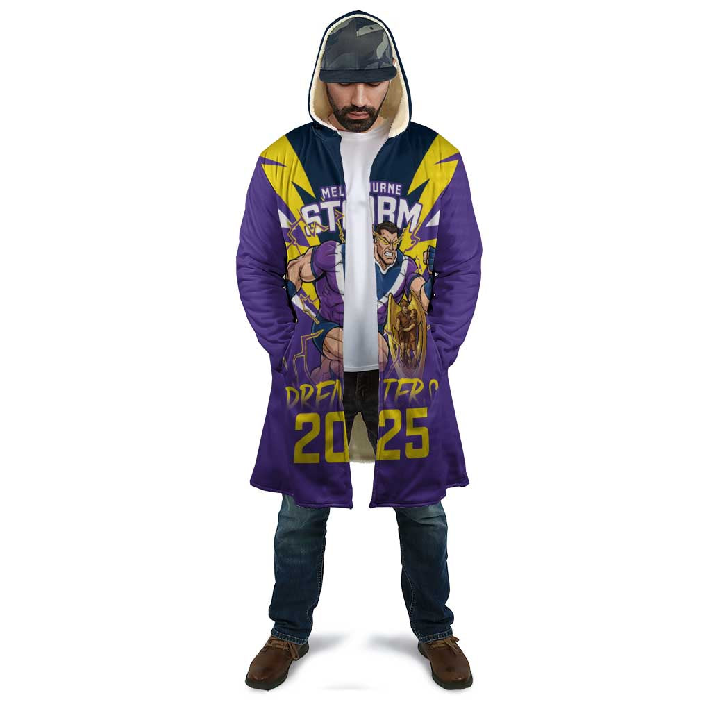 Personalised Storm Spirit Cloak Grand Final Champions 2025 - Aussie Hoodie