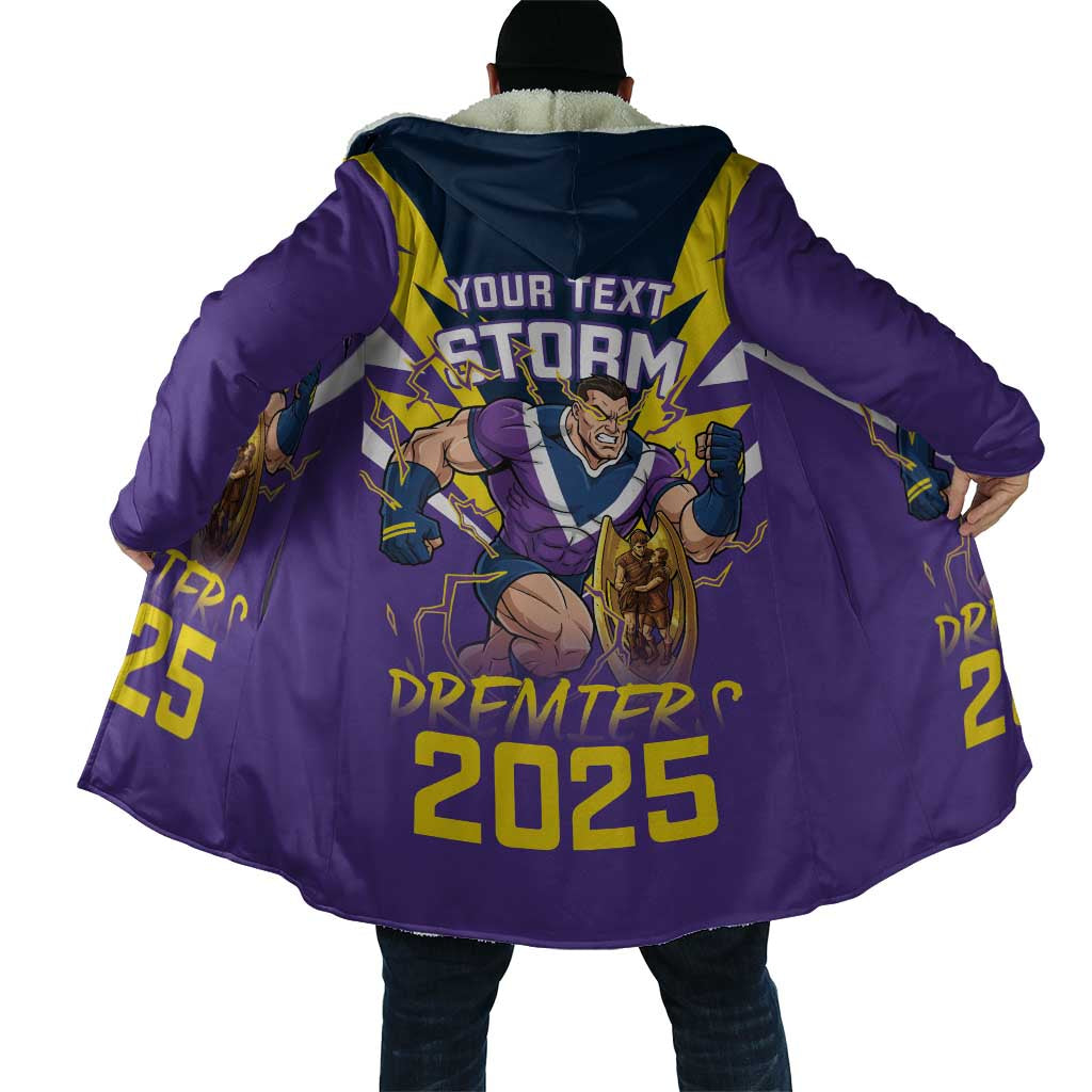 Personalised Storm Spirit Cloak Grand Final Champions 2025 - Aussie Hoodie