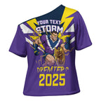 Personalised Storm Spirit Cross Shoulder Shirt Grand Final Champions 2025 - Aussie Hoodie