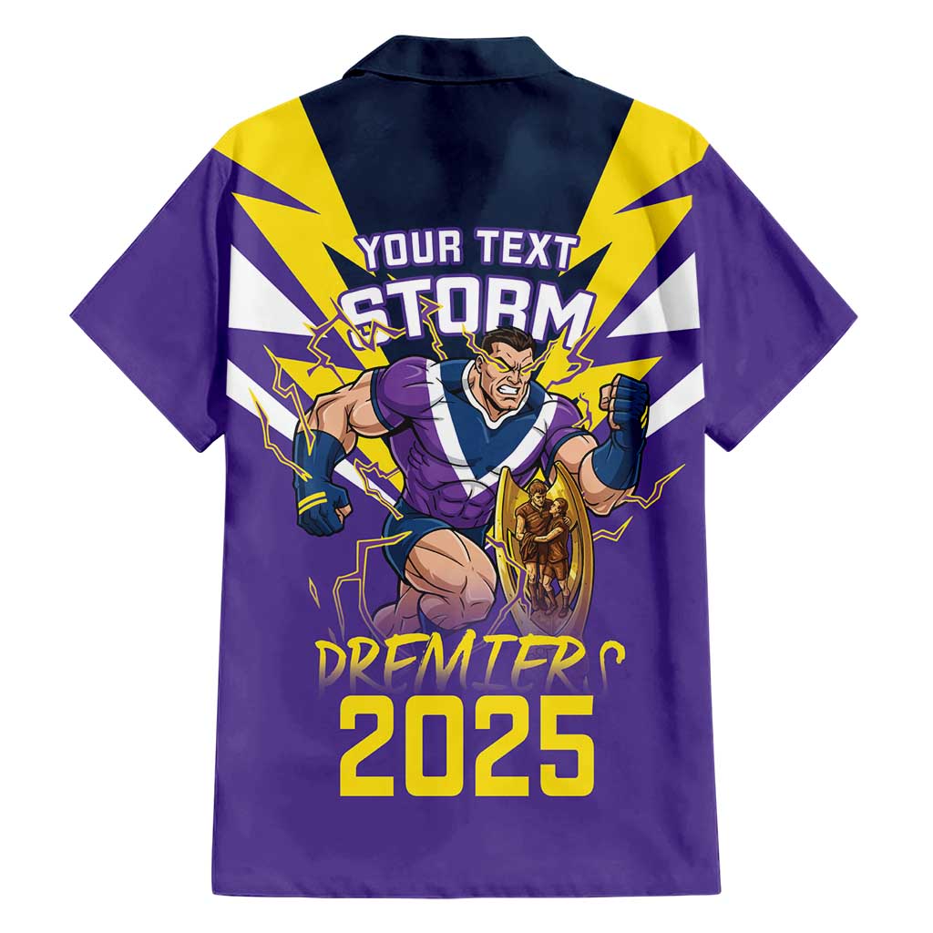 Personalised Storm Spirit Hawaiian Shirt Grand Final Champions 2025 - Aussie Hoodie
