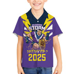 Personalised Storm Spirit Kid Hawaiian Shirt Grand Final Champions 2025 - Aussie Hoodie