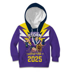 Personalised Storm Spirit Kid Hoodie Grand Final Champions 2025 - Aussie Hoodie