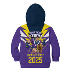 Personalised Storm Spirit Kid Hoodie Grand Final Champions 2025 - Aussie Hoodie