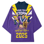 Personalised Storm Spirit Kimono Grand Final Champions 2025 - Aussie Hoodie