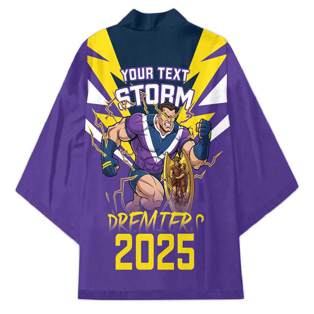Personalised Storm Spirit Kimono Grand Final Champions 2025 - Aussie Hoodie