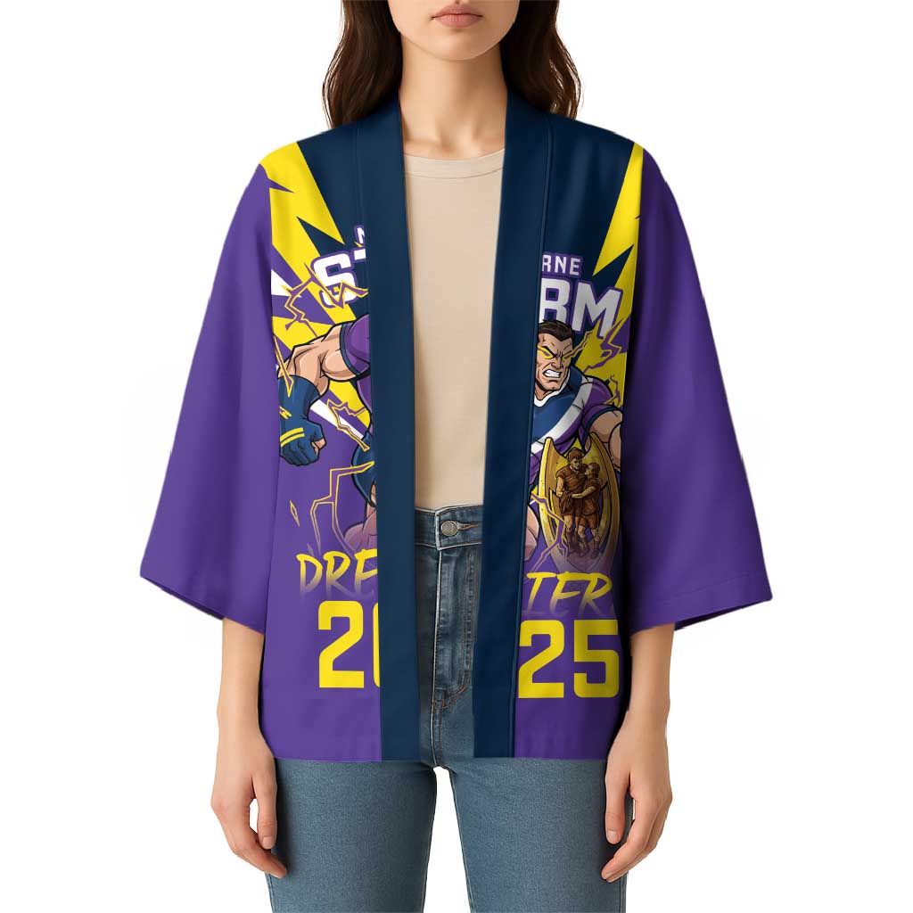 Personalised Storm Spirit Kimono Grand Final Champions 2025 - Aussie Hoodie