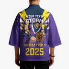 Personalised Storm Spirit Kimono Grand Final Champions 2025 - Aussie Hoodie