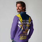 Personalised Storm Spirit Long Sleeve Polo Shirt Grand Final Champions 2025 - Aussie Hoodie