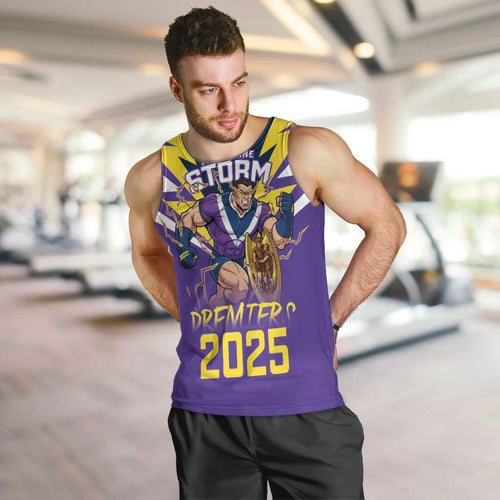 Personalised Storm Spirit Men Tank Top Grand Final Champions 2025 - Aussie Hoodie