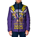 Personalised Storm Spirit Padded Jacket Grand Final Champions 2025 - Aussie Hoodie