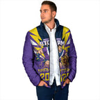 Personalised Storm Spirit Padded Jacket Grand Final Champions 2025 - Aussie Hoodie