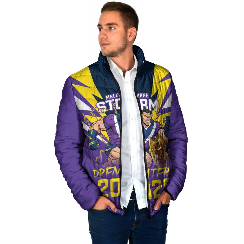 Personalised Storm Spirit Padded Jacket Grand Final Champions 2025 - Aussie Hoodie