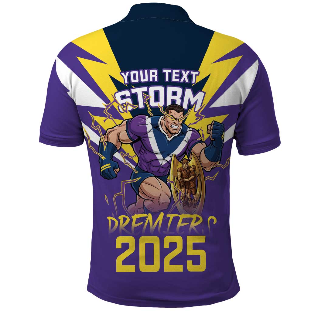 Personalised Storm Spirit Polo Shirt Grand Final Champions 2025 - Aussie Hoodie