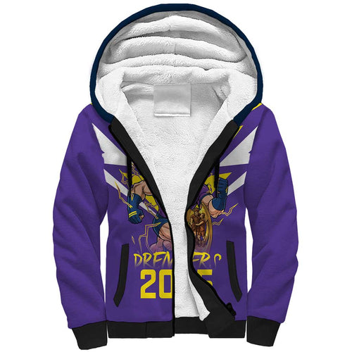 Personalised Storm Spirit Sherpa Hoodie Grand Final Champions 2025 - Aussie Hoodie
