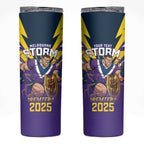 Personalised Storm Spirit Skinny Tumbler Grand Final Champions 2025 - Aussie Hoodie