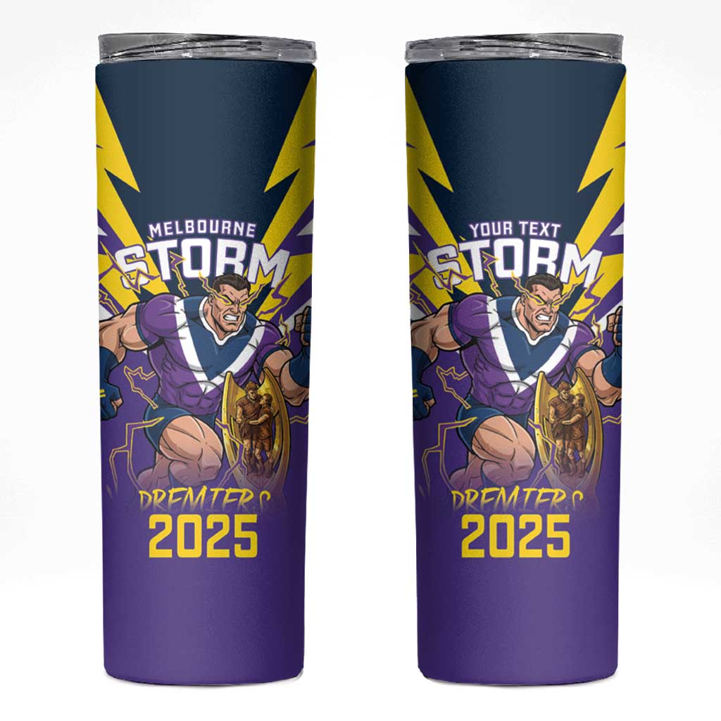 Personalised Storm Spirit Skinny Tumbler Grand Final Champions 2025 - Aussie Hoodie