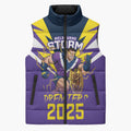 Personalised Storm Spirit Sleeveless Puffer Jacket Grand Final Champions 2025 - Aussie Hoodie
