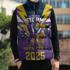 Personalised Storm Spirit Sleeveless Puffer Jacket Grand Final Champions 2025 - Aussie Hoodie