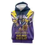 Personalised Storm Spirit Sleeveless Zip Hoodie Grand Final Champions 2025 LT9