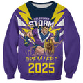 Personalised Storm Spirit Sweatshirt Grand Final Champions 2025 - Aussie Hoodie