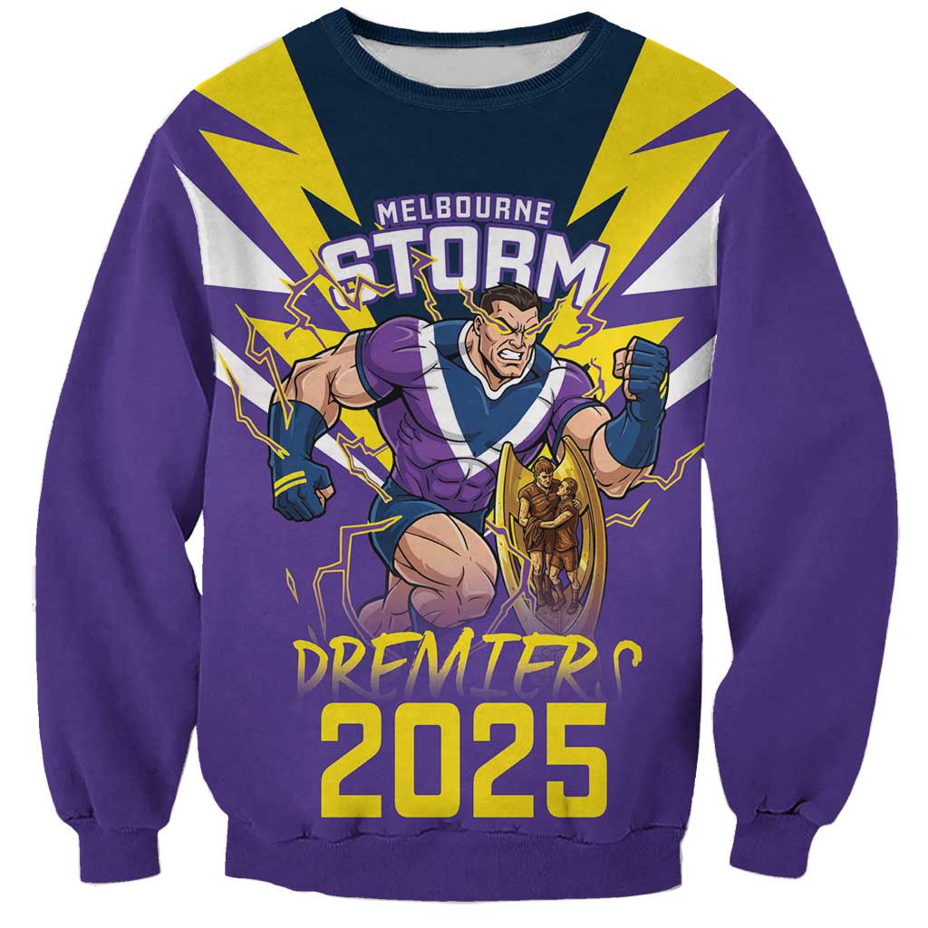 Personalised Storm Spirit Sweatshirt Grand Final Champions 2025 - Aussie Hoodie
