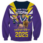 Personalised Storm Spirit Sweatshirt Grand Final Champions 2025 - Aussie Hoodie