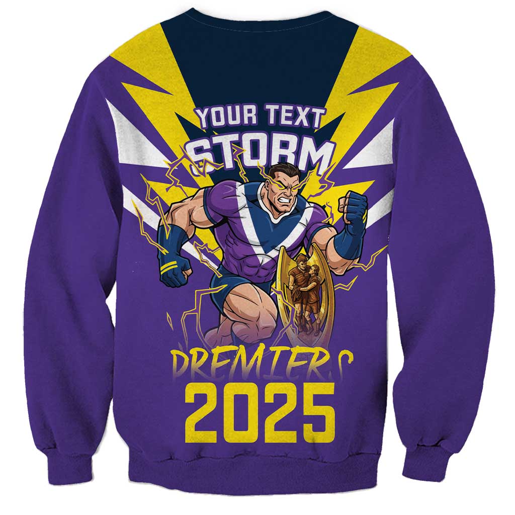 Personalised Storm Spirit Sweatshirt Grand Final Champions 2025 - Aussie Hoodie